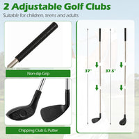 Tangkula Golf Chipping Game Set with Carry Bag 6 FT Large Golf Target Mat