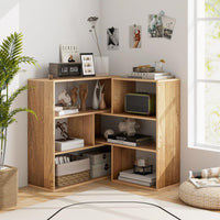 Tangkula 6 Cubes Bookcase 2-Piece Separable Floor Standing Open Horizontal Bookshelf