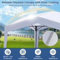 Tangkula 10x10Ft Pop up Canopy UPF50+ Portable Outdoor Tent with Wheeled Bag