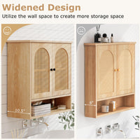 Tangkula Wall-Mounted Medicine Cabinet