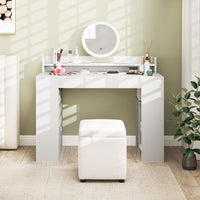 Tangkula Computer Desk with Power Outlets