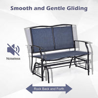 Tangkula 2-Person Patio Swing Glider Bench