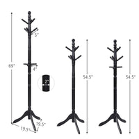 Wood Coat Rack - Tangkula