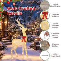Tangkula 5.2 FT Christmas Lighted Reindeer