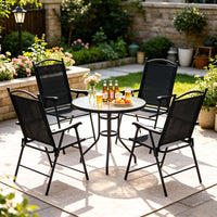 Tangkula Folding Patio Chairs Set of 2/4