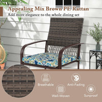 Tangkula Patio Rattan Chairs Set of 4