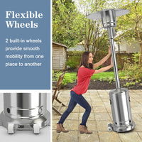 Patio Heater, 50000 BTU Propane Heater with Wheels