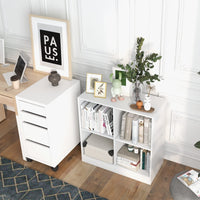 Tangkula 4-Cube Bookcase, Freestanding Open Bookshelf for Living Room Kids Room