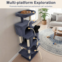 Tangkula 70 Inch Tall Cat Tree with Sisal Scratching Posts