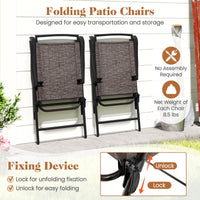 Tangkula 3 Piece Outdoor Bistro Set（Simple Backrest）