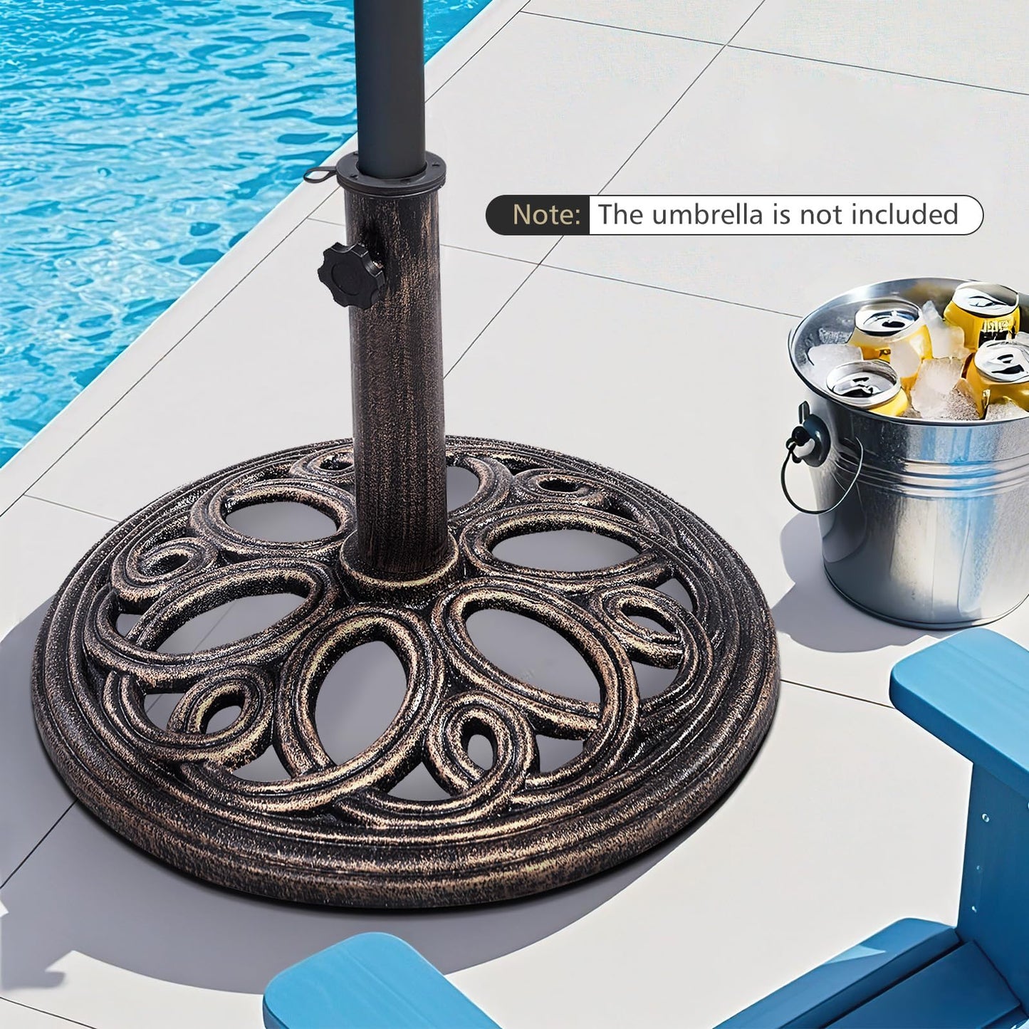 Tangkula 22 lbs Heavy Duty Umbrella Base