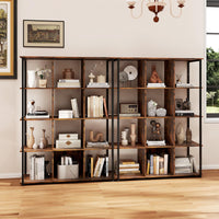 Tangkula Étagère à livres 12 cubes de 42 x 16 x 57 pouces, étagère de rangement ouverte à 5 niveaux