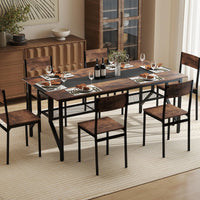 Tangkula 6 FT Rectangular Conference Table with Mesh Storage Shelf & Cable Grommet