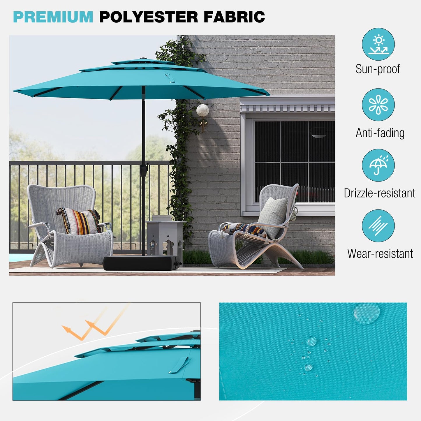 Tangkula 10ft Patio Umbrella