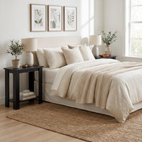 Tangkula 2-Tier Wooden Narrow End Table