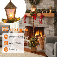 Tangkula 6.1 FT Christmas Lighted Street Lamp
