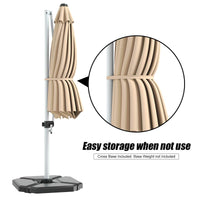 Tangkula 11ft Patio Cantilever Umbrella