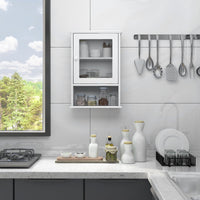 Tangkula Bathroom Cabinet With Door and Open Shelf