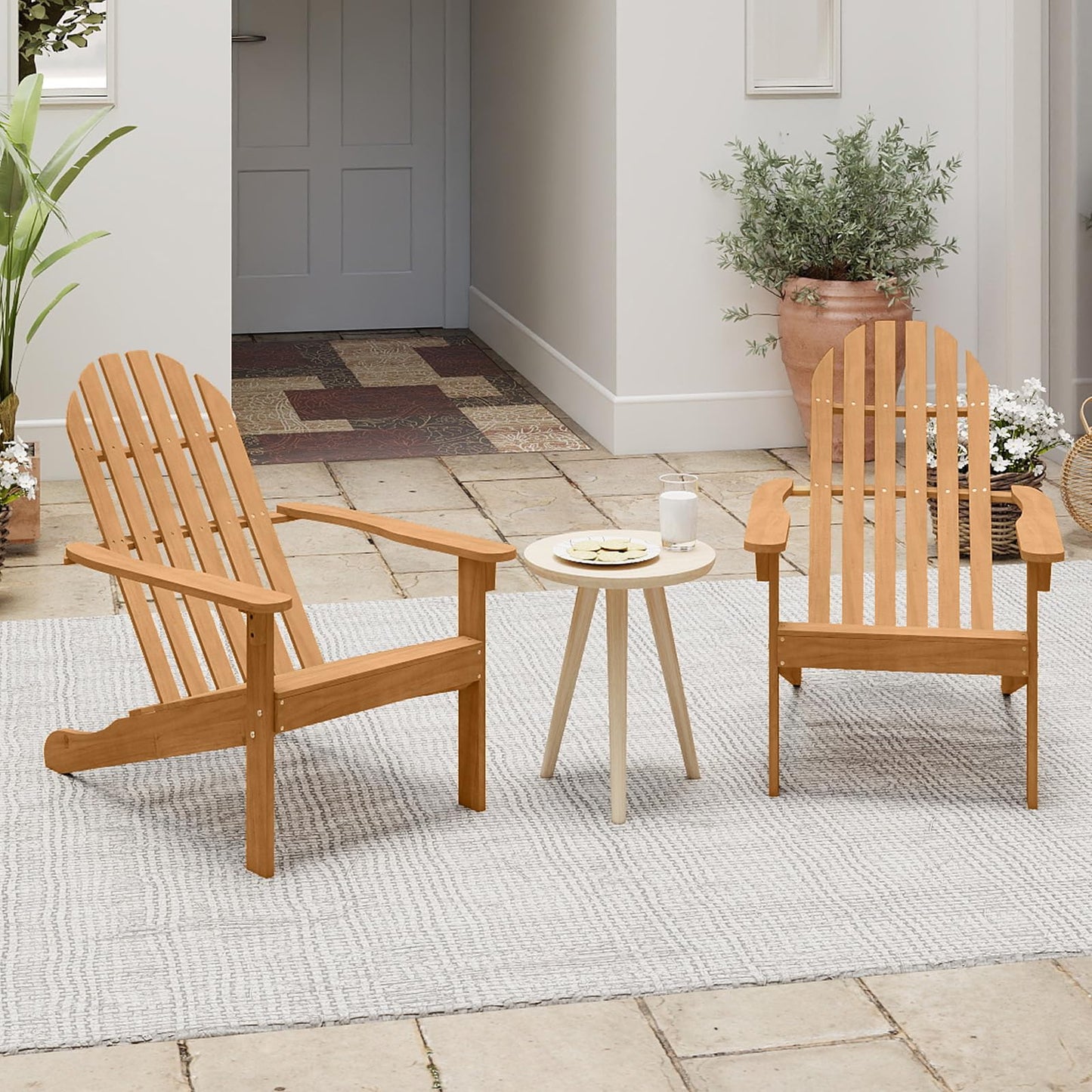 Tangkula Outdoor Adirondack Chair(1/2/4)