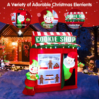 Tangkula 6.5 FT Christmas Inflatable Santa Claus for Yard