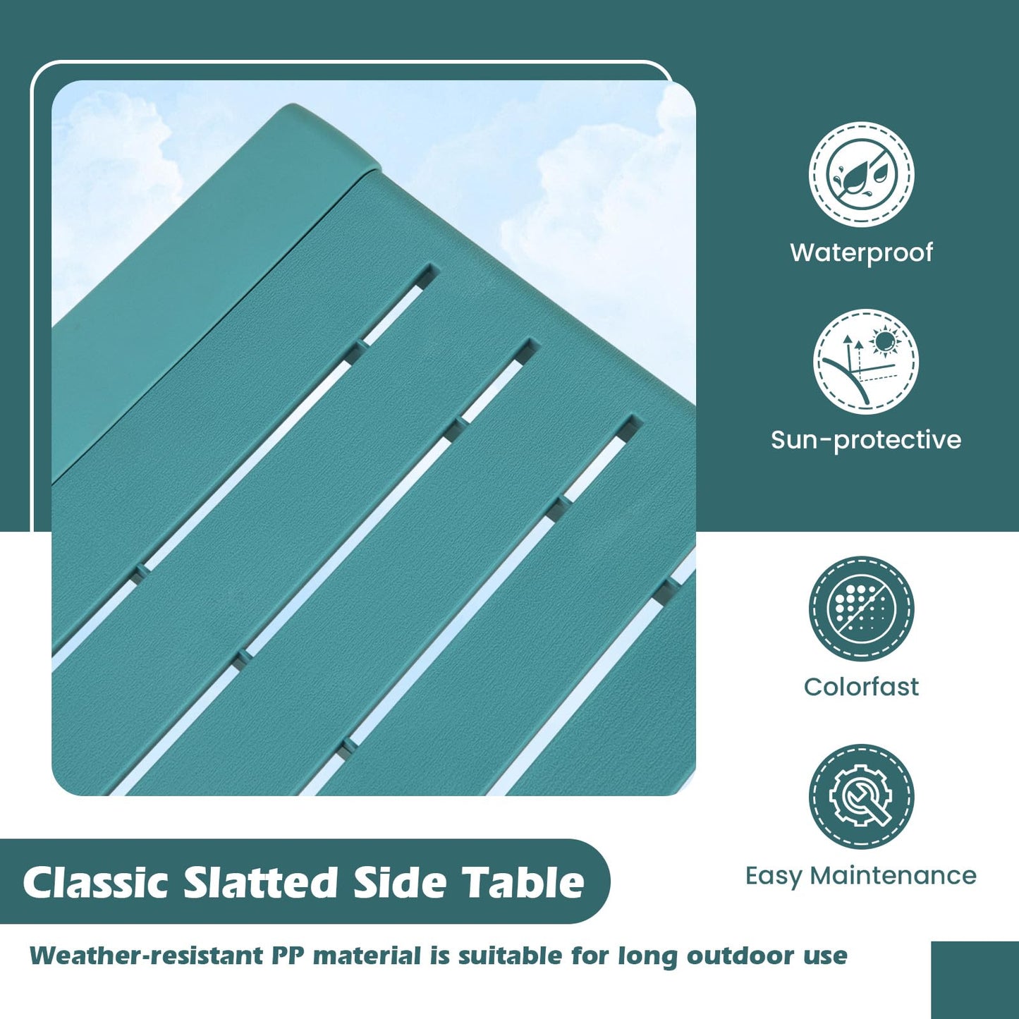Tangkula 3 Piece Patio Furniture Set