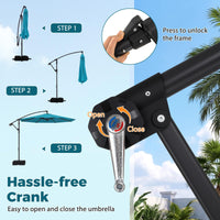 Tangkula 10ft Patio Umbrella with Base Included