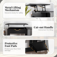 Tangkula Computer Desk with Lift Top