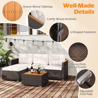 Tangkula 5 Piece Outdoor Patio Furniture Set