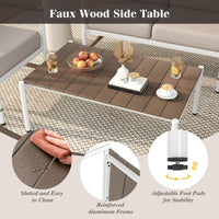 Tangkula 8 Pieces Patio Furniture Set with Thick Cushions