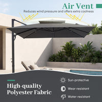 Tangkula 10 FT Patio Umbrella with Base Included