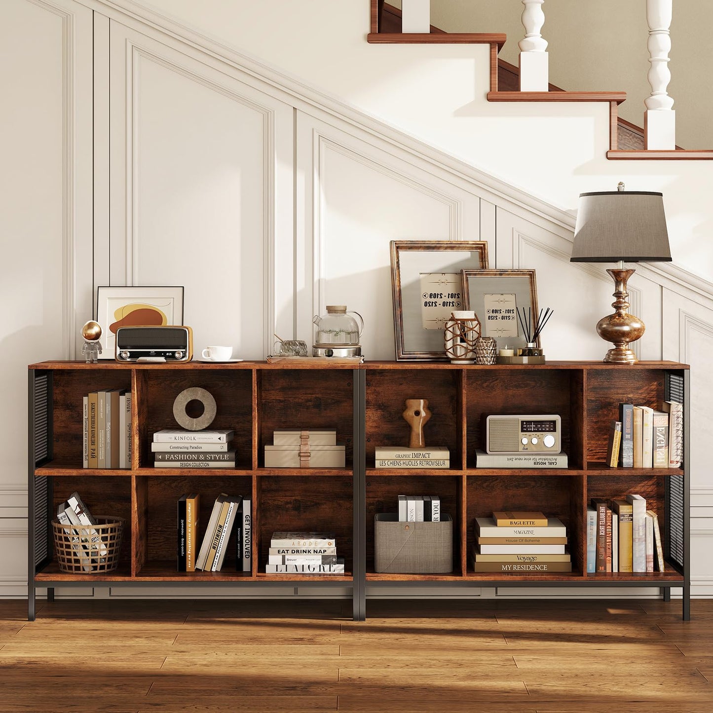Tangkula 6 Cube Bookcase for Home Office