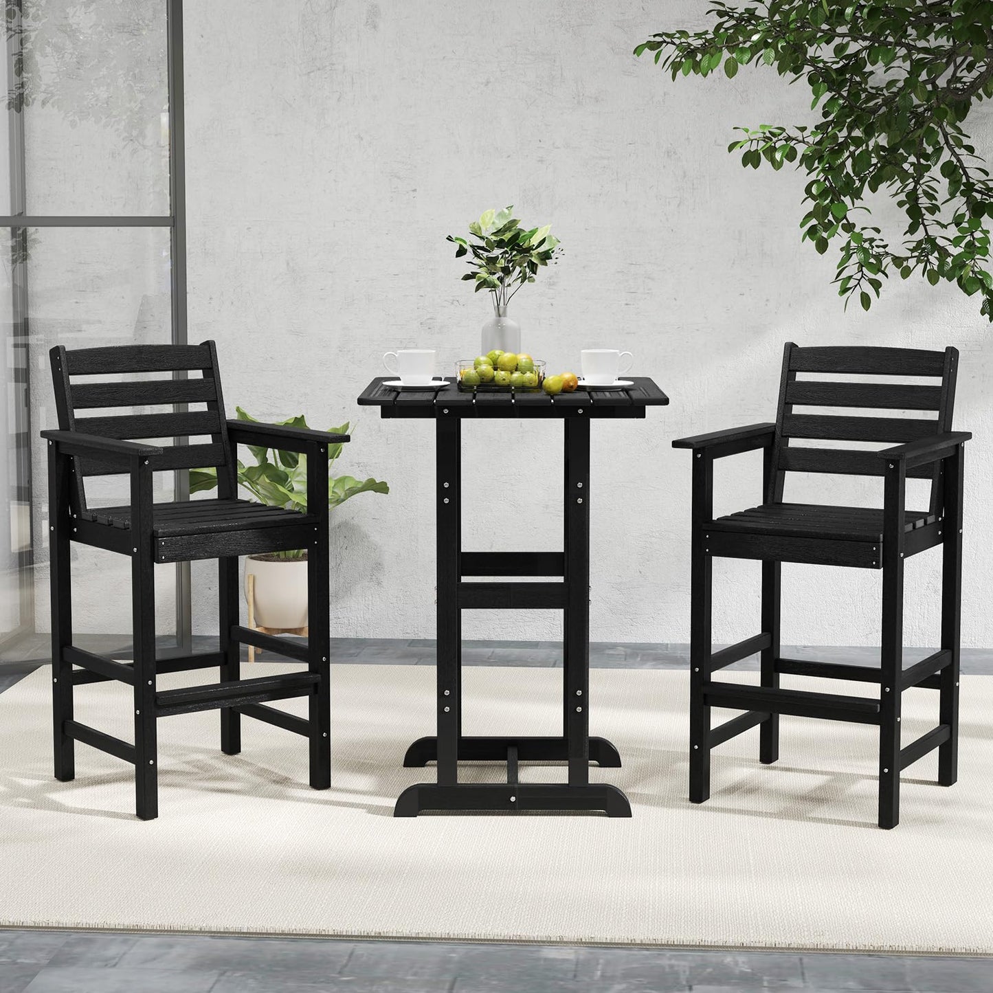 Tangkula Patio Adirondack Bar Chairs Set of 2/4
