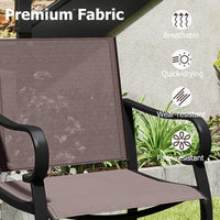 Tangkula Outdoor Counter Height Bar Stools Set of 2/4