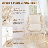Tangkula Hanging Hammock Chair