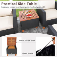 Tangkula 7 Pieces Patio Furniture Set with Loveseat