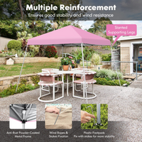 Tangkula 10 ft x 10 ft Outdoor Instant Pop-up Canopy, Folding Slanted Leg Canopy Tent