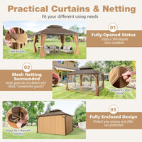 Tangkula 14 x 12 FT Hardtop Gazebo