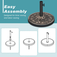 Tangkula 30 lbs Heavy Duty Umbrella Base
