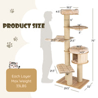Tangkula Modern Cat Tree