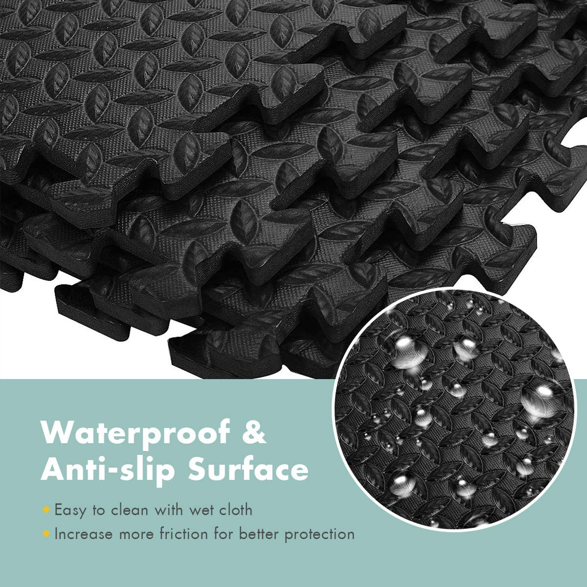 12 Pieces EVA Exercise Floor Mats - Tangkula
