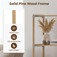 Tangkula 5-Tier Solid Wood Bookshelf for Home Office