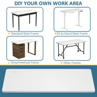 Tangkula Universal Wood Table Top for Standard & Sit to Stand Desk Frame
