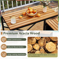 Tangkula 2-in-1 Outdoor Convertible Bench