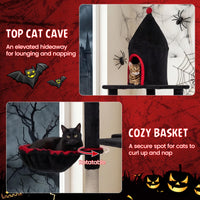 Tangkula 63 Inch Gothic Cat Tree for Indoor Large Cats 20+ LBS