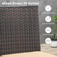 Tangkula Wicker Patio Chairs Set of 4
