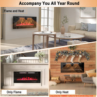 Tangkula Electric Fireplace Insert（42 inches/50 inches/72 inches）