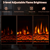 1400W 32 Inches Electric Fireplace with Mantel - Tangkula