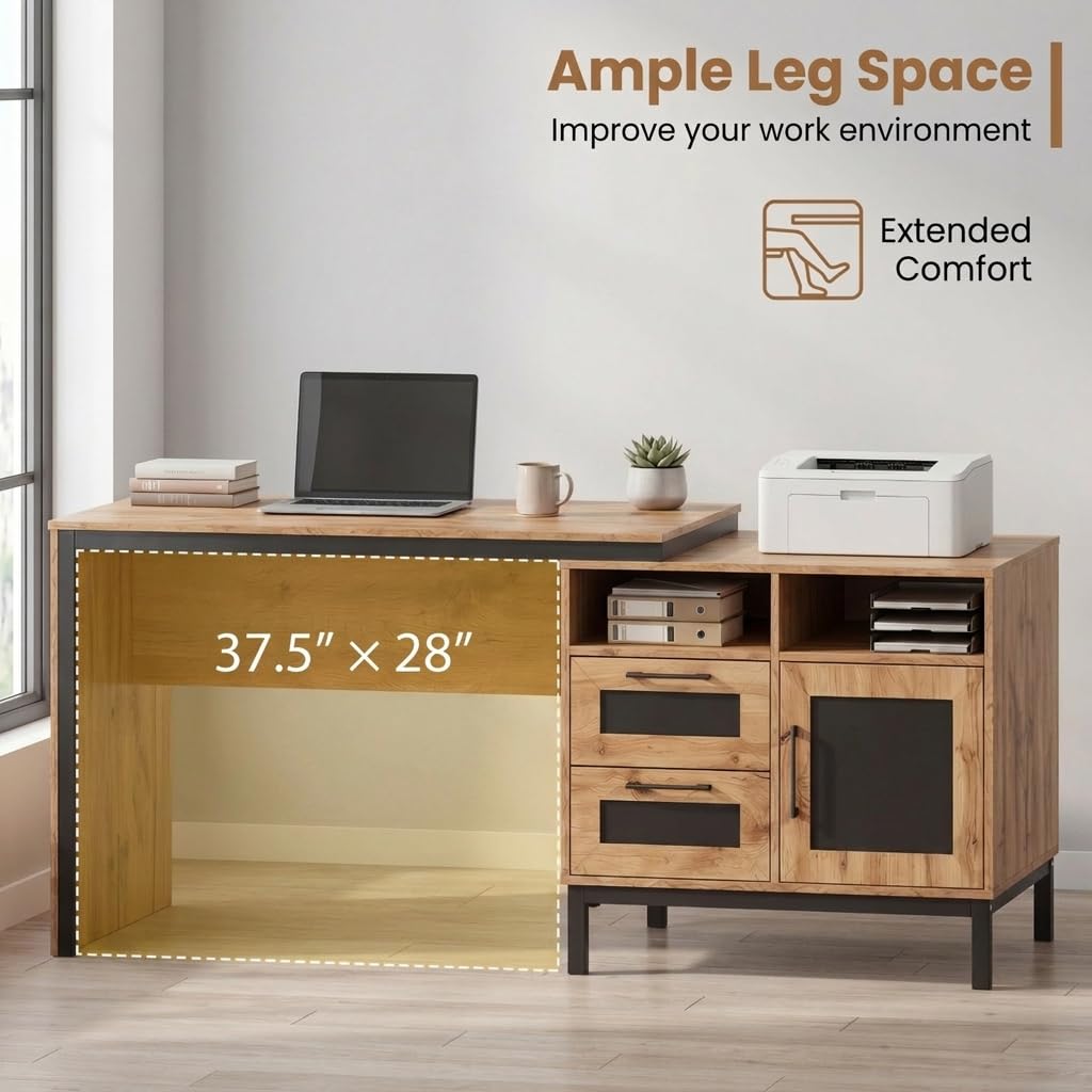 Tangkula 71" Large Executive Computer Desk