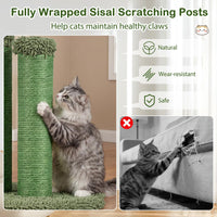 Tangkula Cactus Cat Scratching Post Small Cat Tree Tower