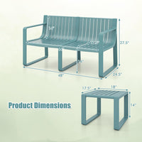Tangkula 3 Piece Patio Furniture Set